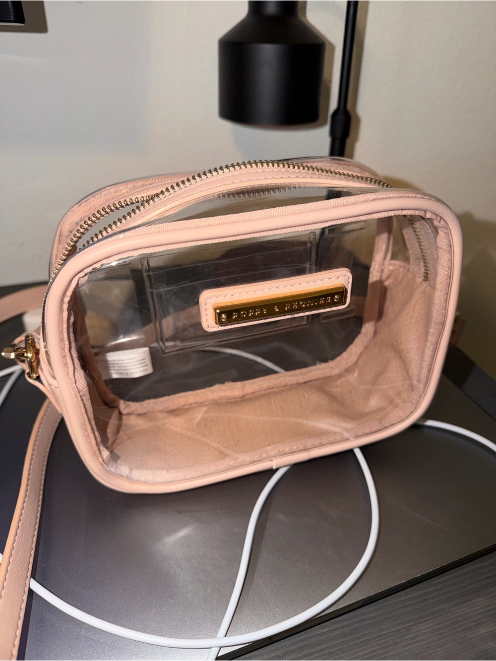 Poppy & Peonies Stadium Collection Blush Crossbody